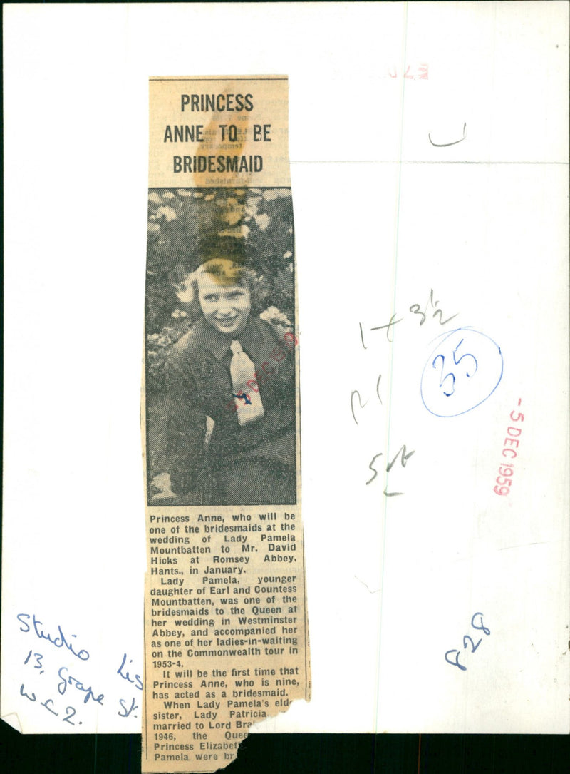 Princess Anne - Vintage Photograph