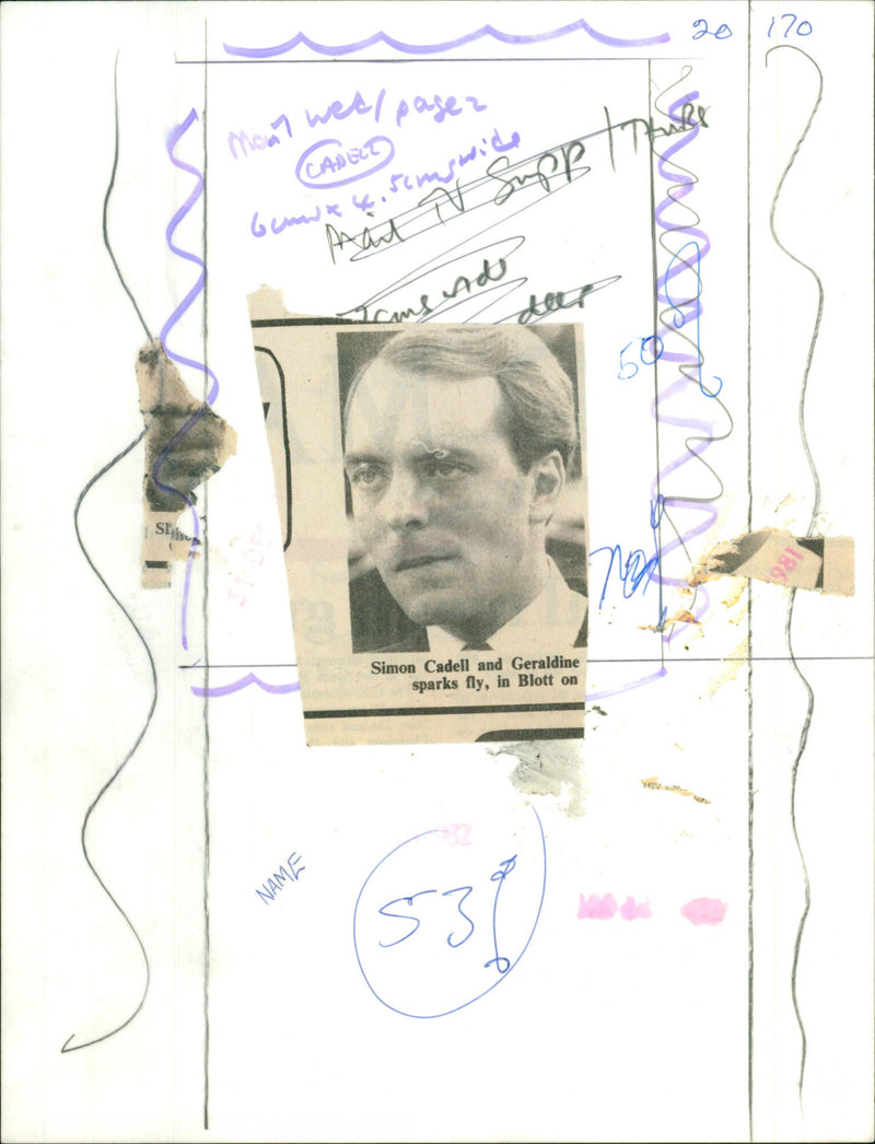 Simon Cadell - Vintage Photograph