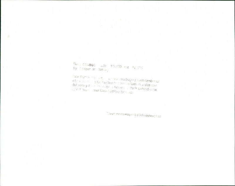 Nick Buckle - Vintage Photograph