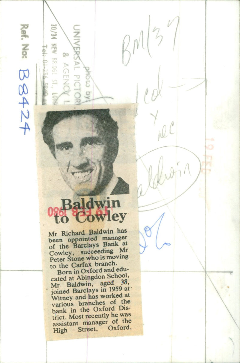 Richard Baldwin - Vintage Photograph