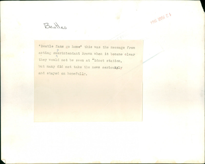 The Beatles - Vintage Photograph