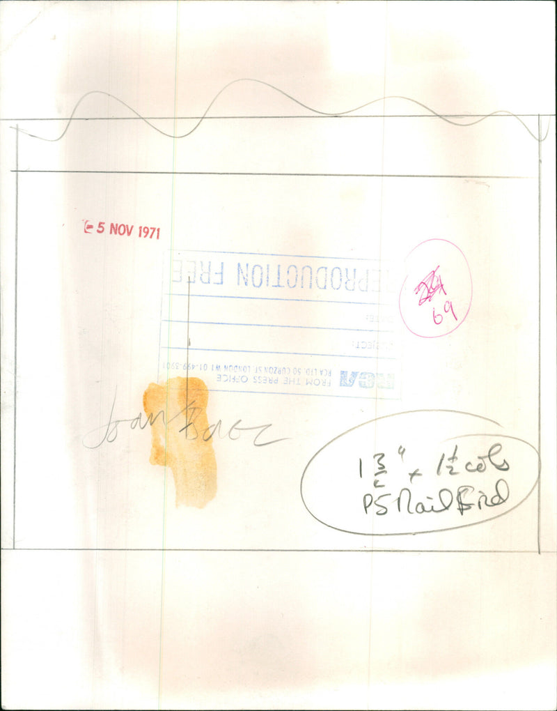 Joan Baez - Vintage Photograph