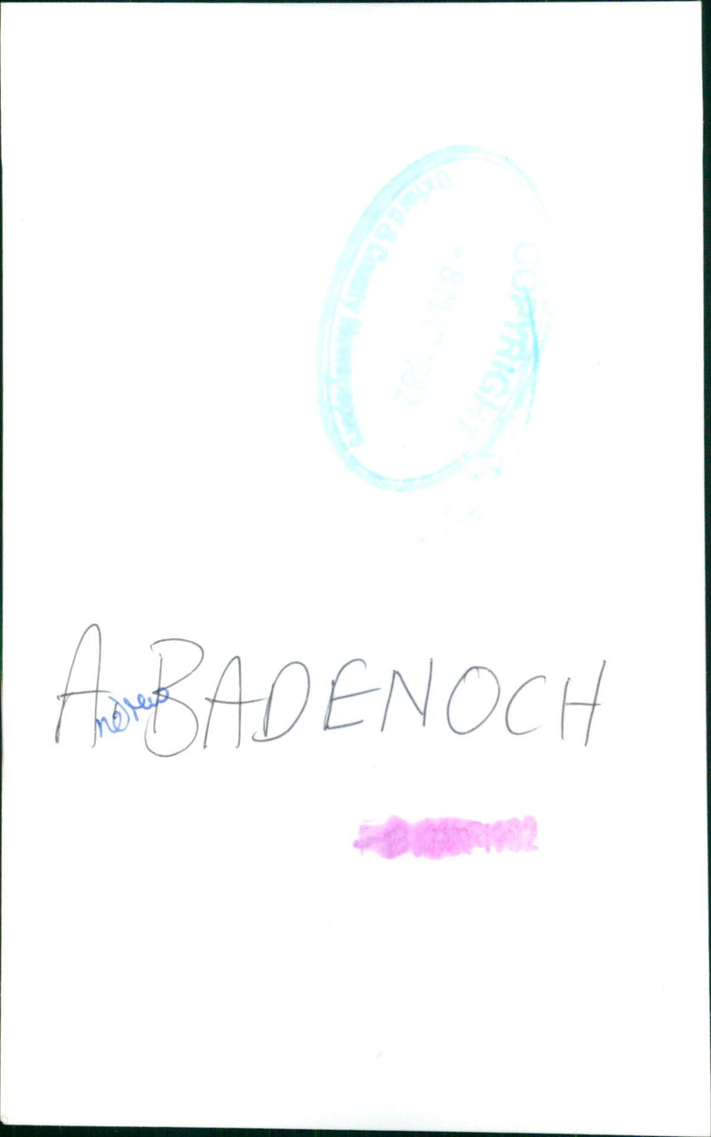 Andrew Badenoch - Vintage Photograph