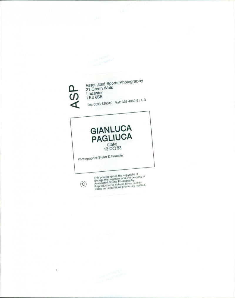 Gianluca Pagliuca - Vintage Photograph