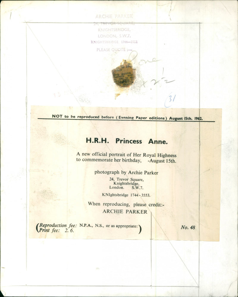 Princess Anne - Vintage Photograph