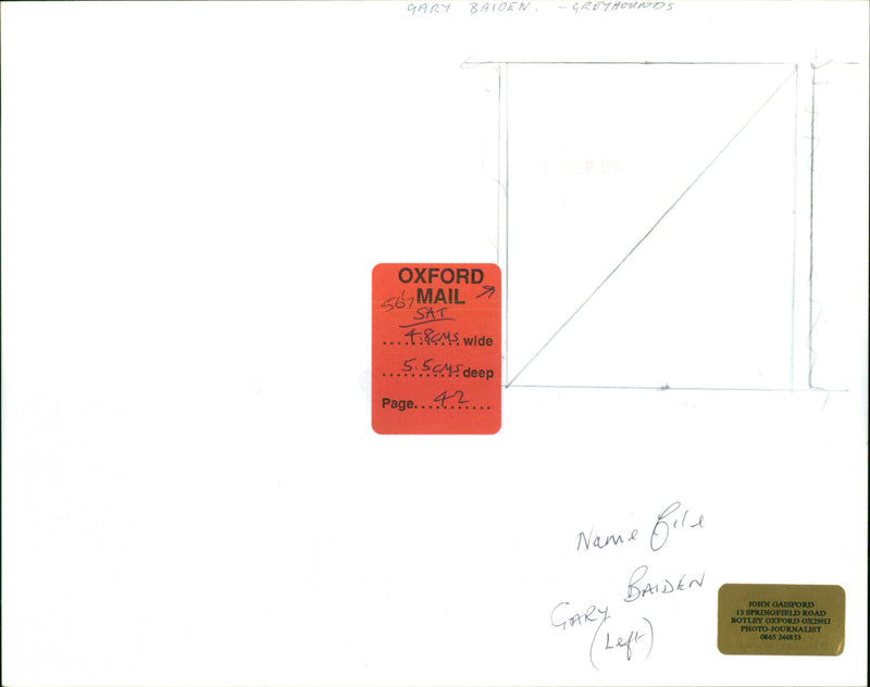 Gary Balden - Vintage Photograph