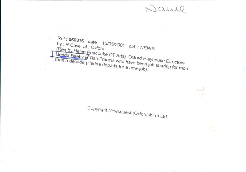 Hedda Beeby - Vintage Photograph