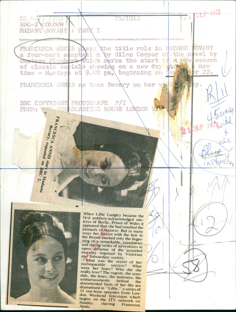 Francesca Annis - Vintage Photograph