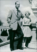 Prince Philip & Princess Anne - Vintage Photograph