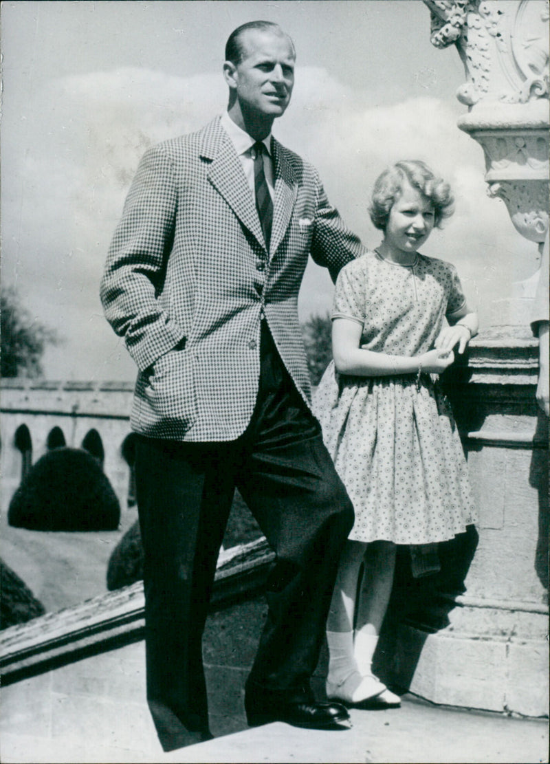 Prince Philip & Princess Anne - Vintage Photograph