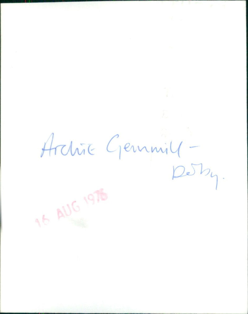 Archie Gemmill - Vintage Photograph