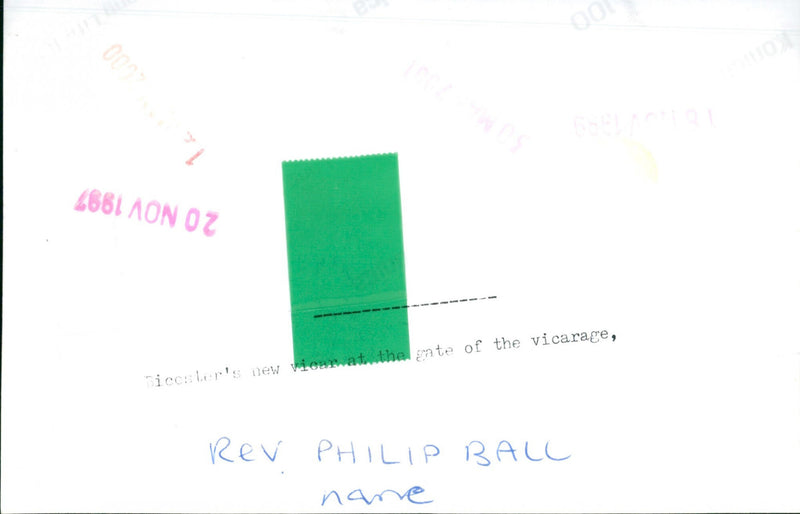 Rev. Philip Ball - Vintage Photograph
