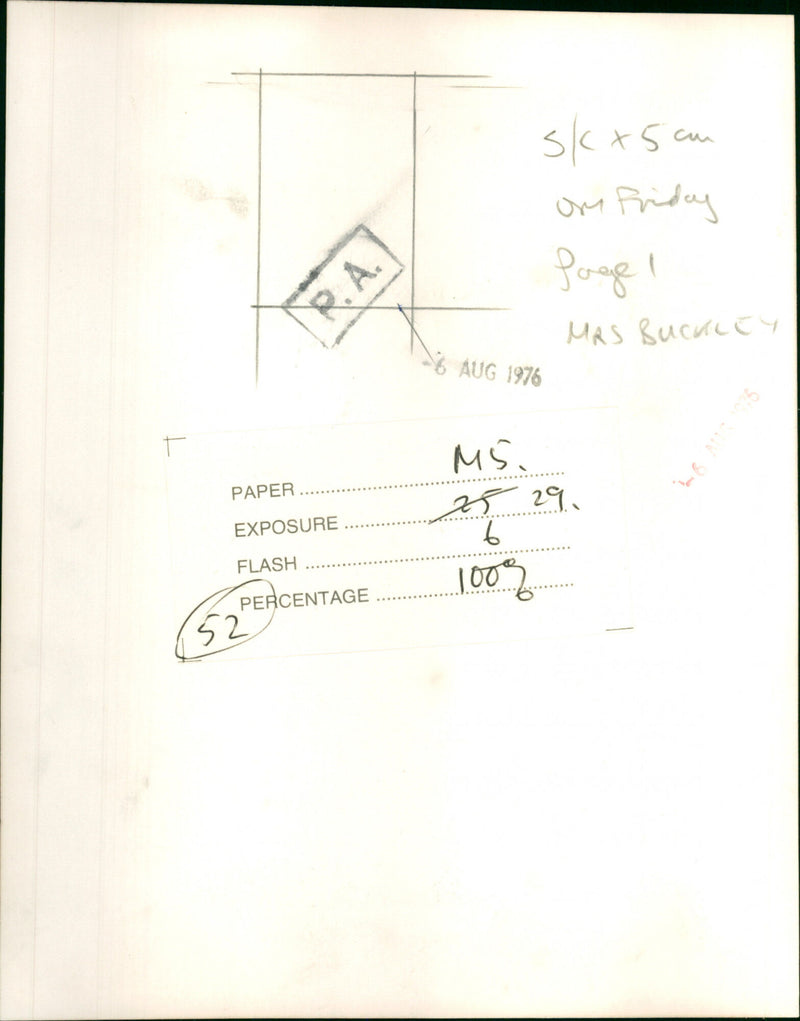 Sheila Buckley - Vintage Photograph