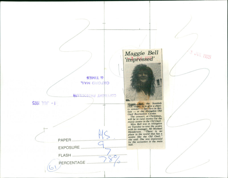 Maggie Bell - Vintage Photograph