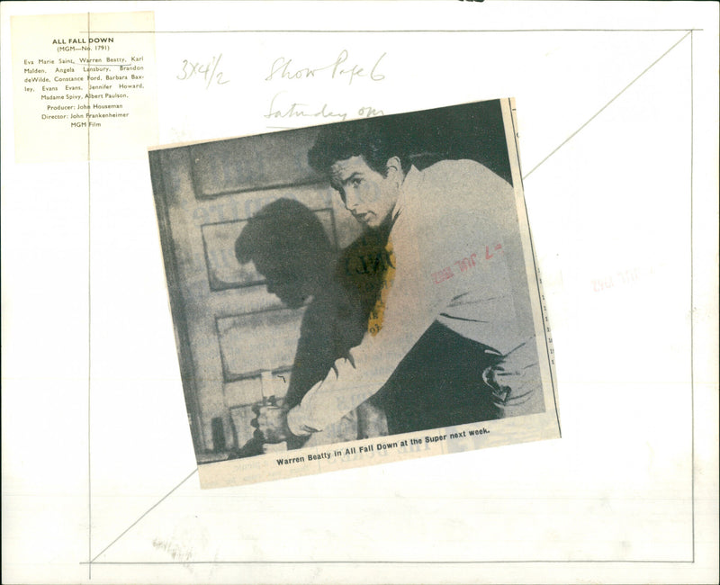 Warren Beatty - Vintage Photograph