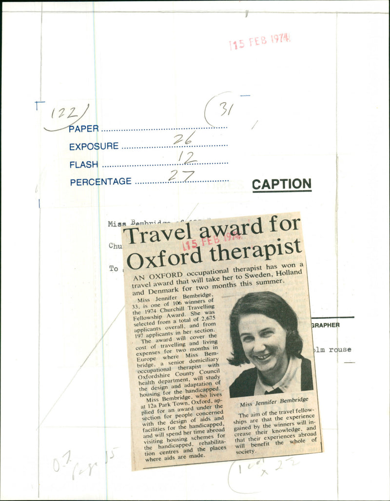 Jennifer Bembridge - Vintage Photograph