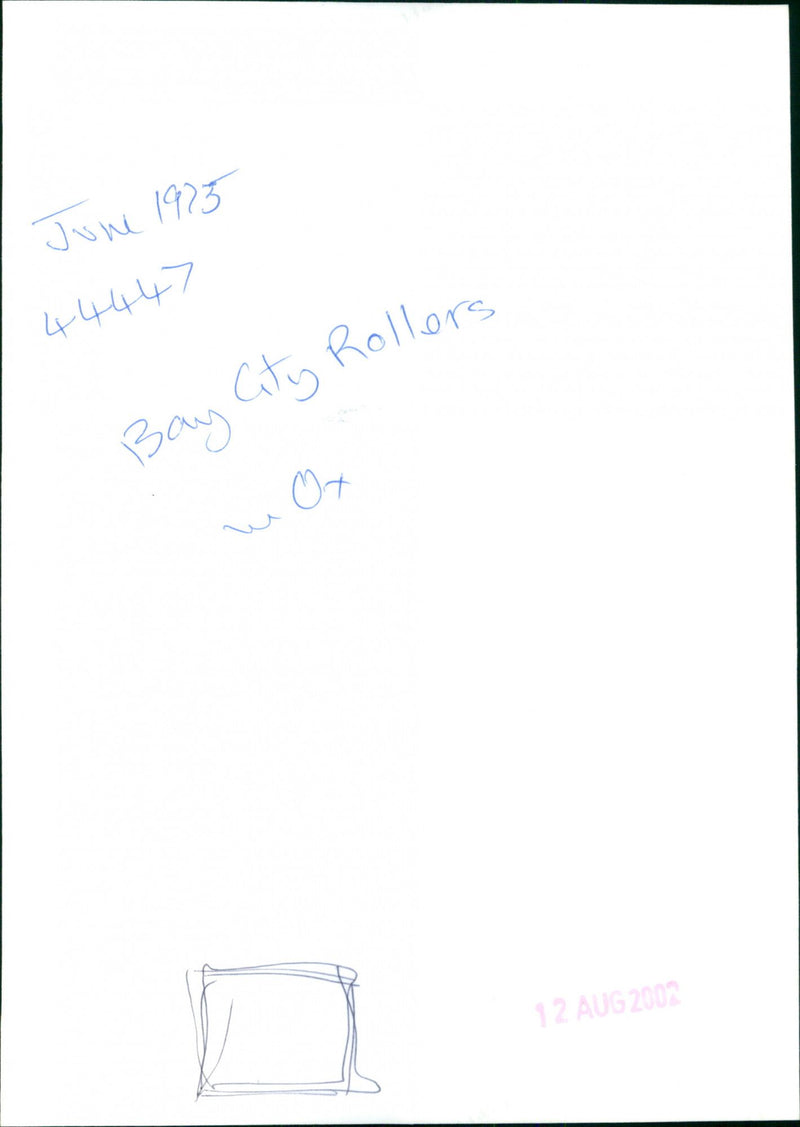 Bay City Rollers - Vintage Photograph