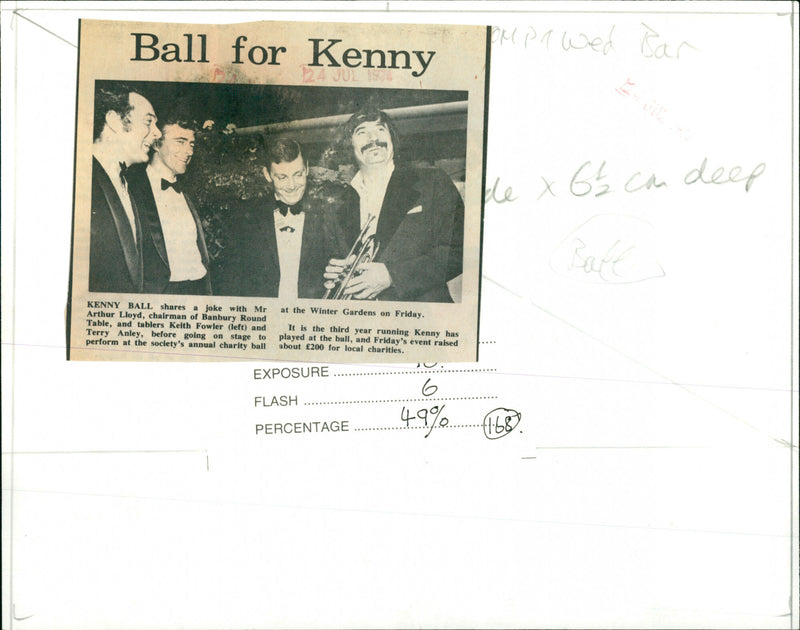 Kenny Ball - Vintage Photograph