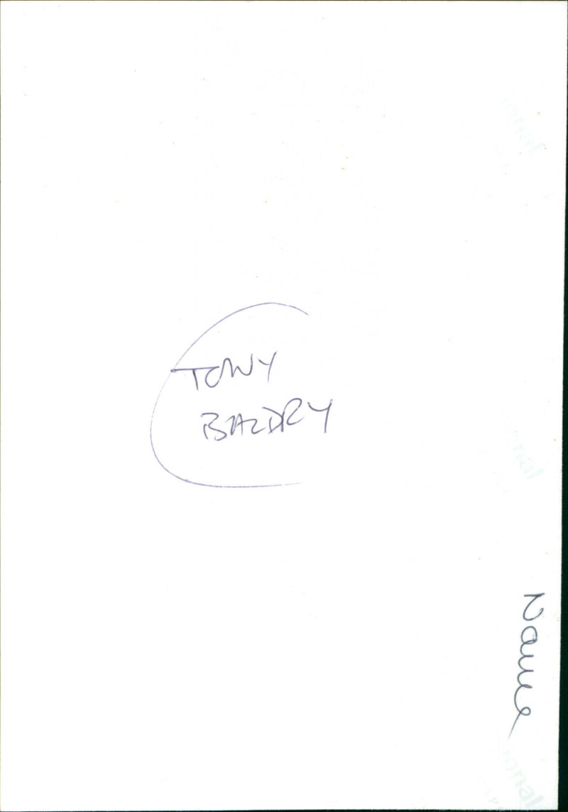 Tony Baldry MP - Vintage Photograph