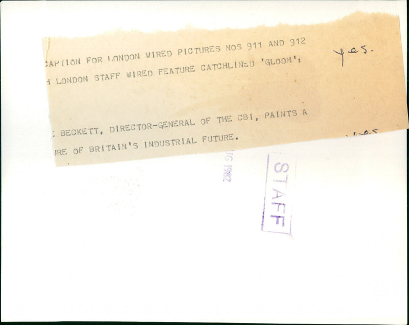 Terence Beckett - Vintage Photograph