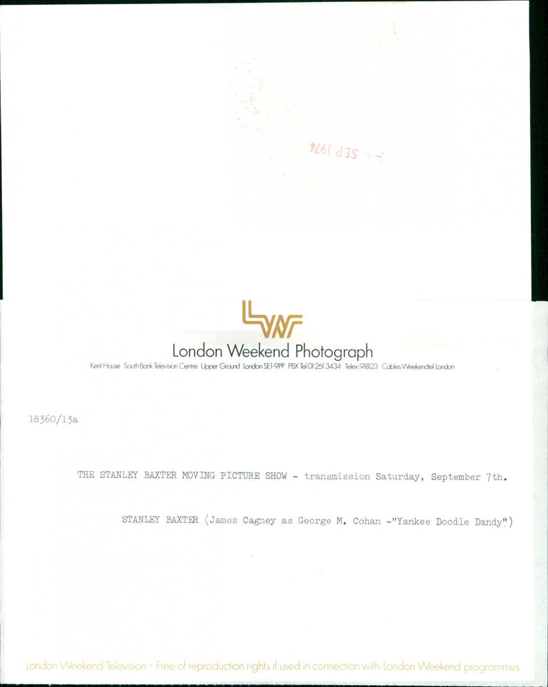 Stanley Baxter - Vintage Photograph