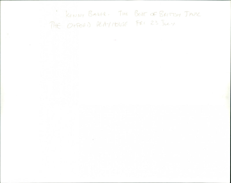 Kenny Baker - Vintage Photograph