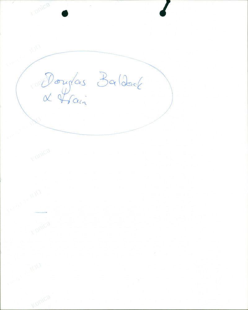 Douglas Baldock - Vintage Photograph