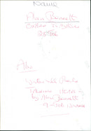 Alan Bennett - Vintage Photograph