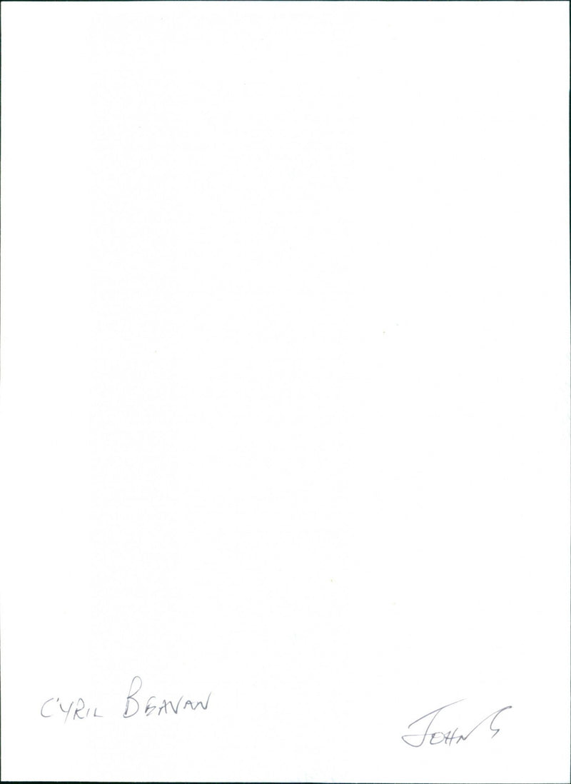 Cyril Beavan - Vintage Photograph