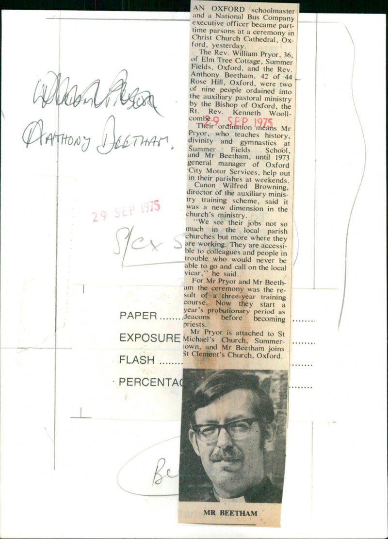 Anthony Beetham - Vintage Photograph