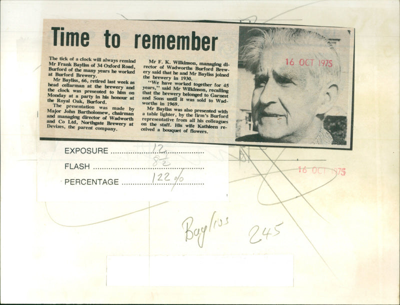 Gilbert Bayliss - Vintage Photograph