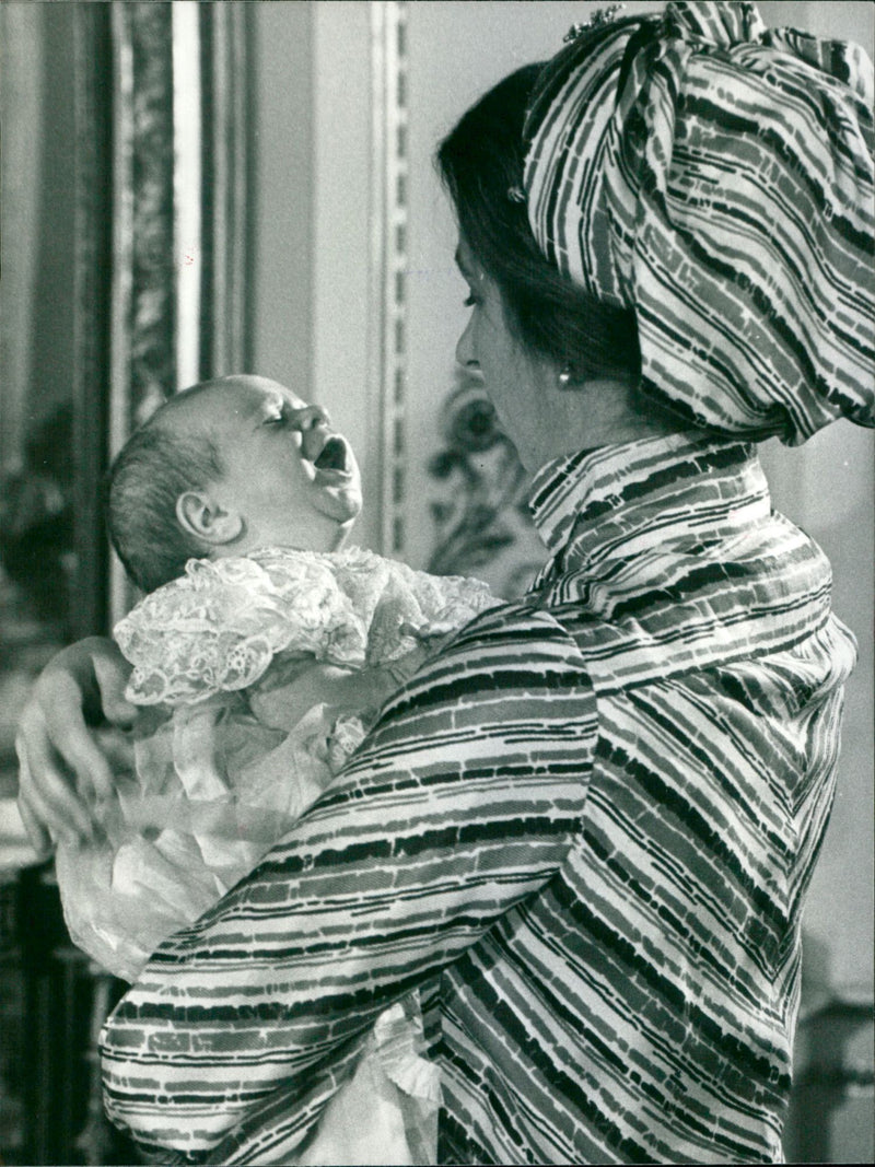 Princess Anne and her baby - Vintage Photograph