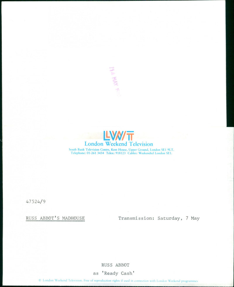 Russ Abbot - Vintage Photograph