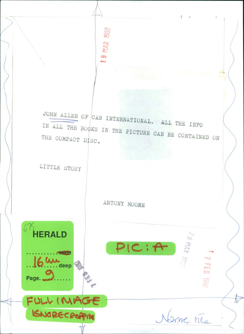 John Allen - Vintage Photograph