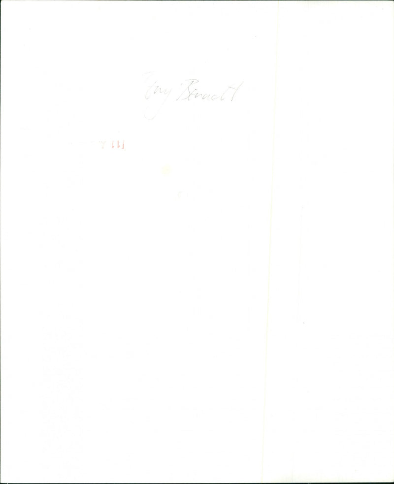 Tony Bennett - Vintage Photograph