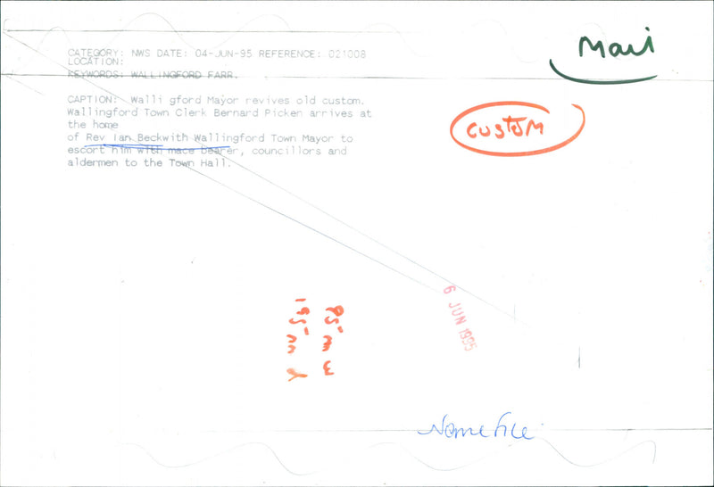 Rev. Ian Beckwith - Vintage Photograph