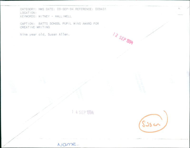 Susan Allen - Vintage Photograph