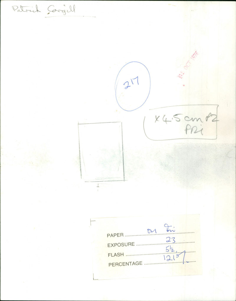 Patrick Cargill - Vintage Photograph