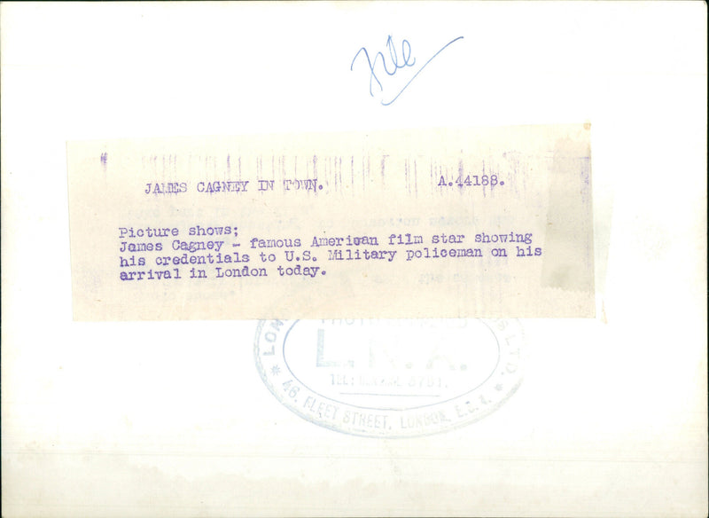 James Cagney - Vintage Photograph