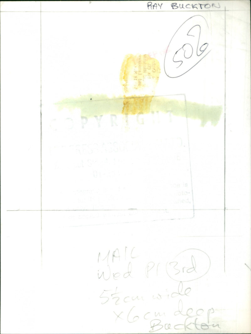 Ray Buckton - Vintage Photograph