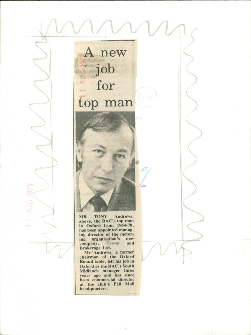 Mr. Tony Andrews - Vintage Photograph