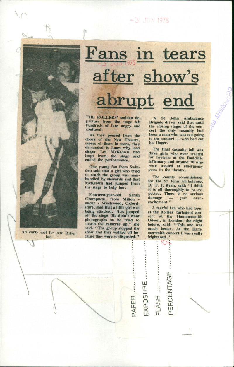 Bay City Rollers Fan - Vintage Photograph