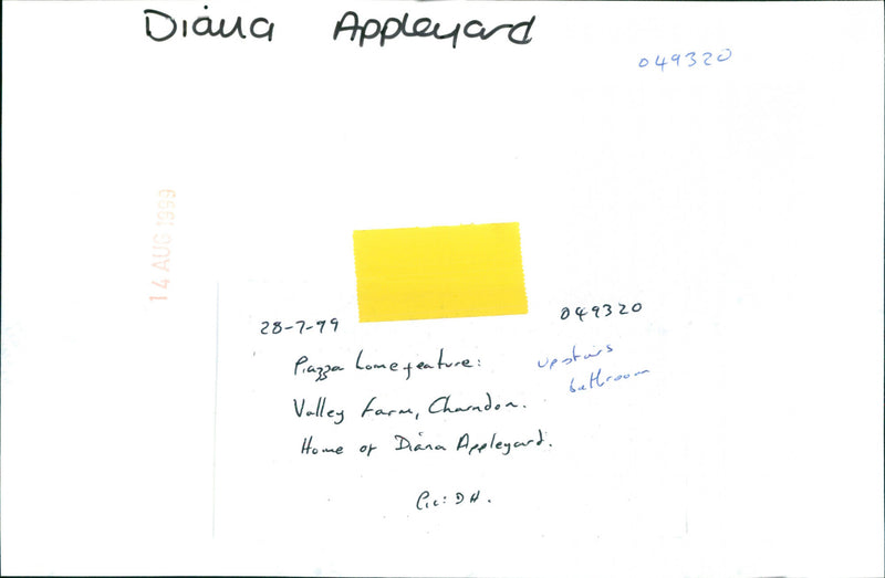 Diana Appleyard - Vintage Photograph