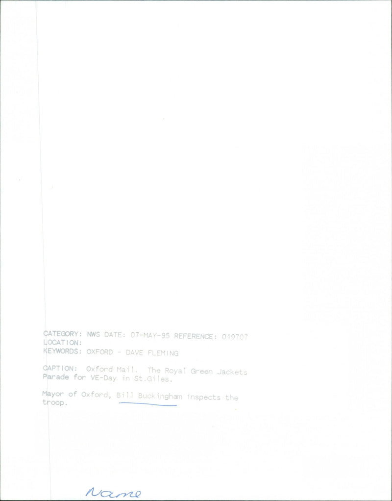 Bill Buckingham - Vintage Photograph