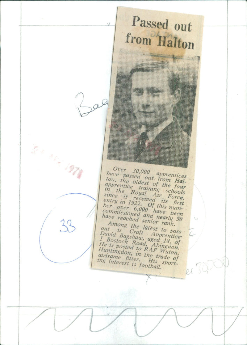 David Bagshaw - Vintage Photograph