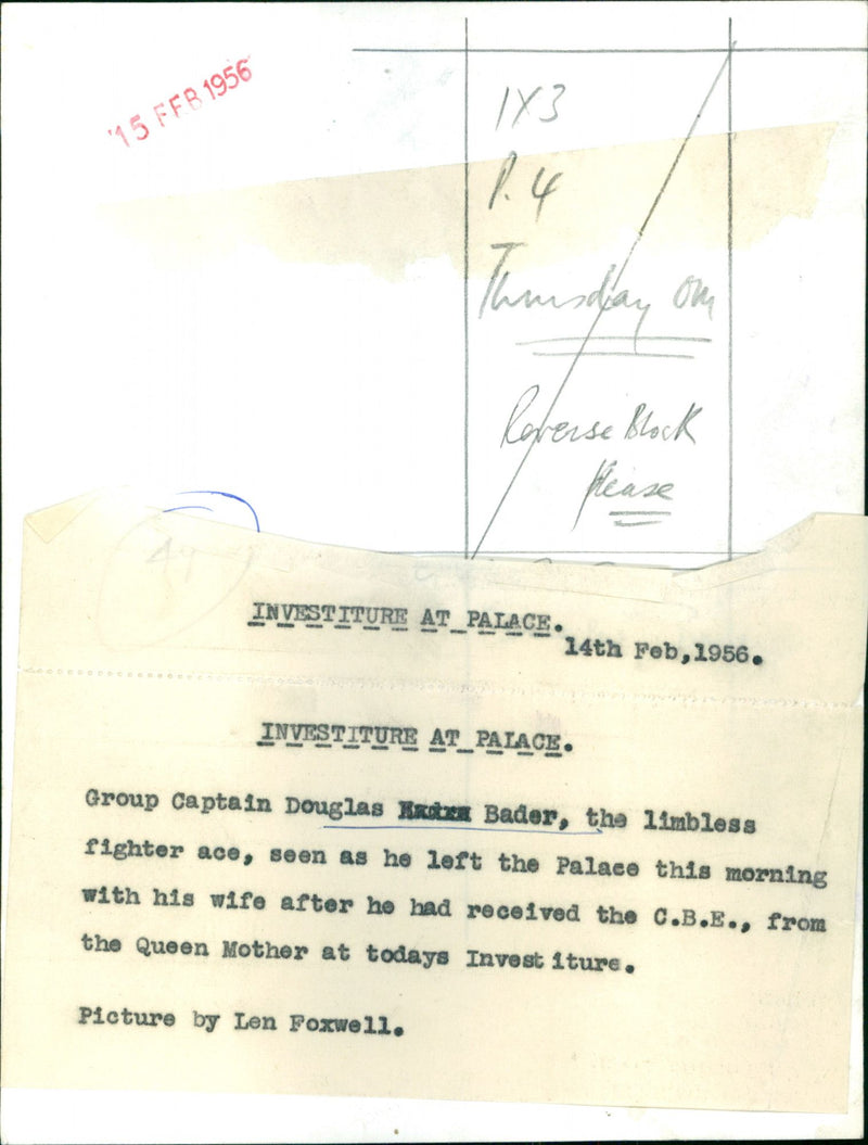 Sir Douglas Bader - Vintage Photograph