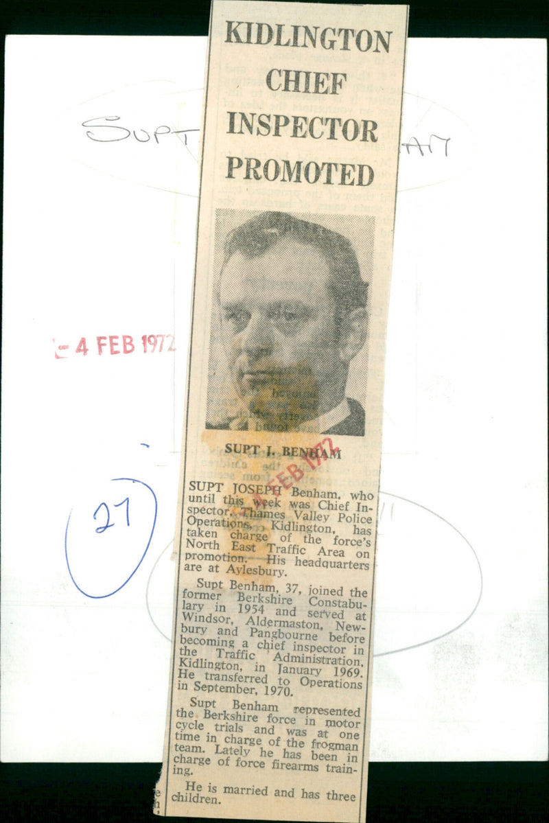 Joseph Benham - Vintage Photograph