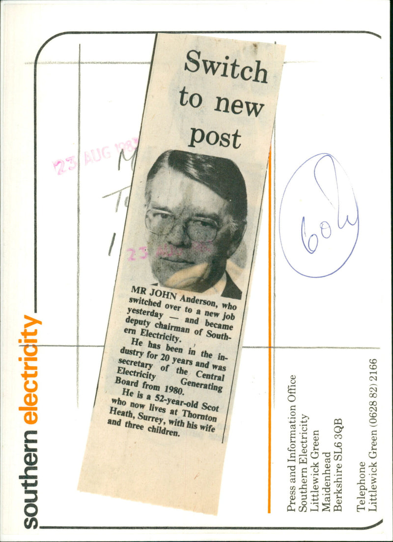 John Anderson - Vintage Photograph