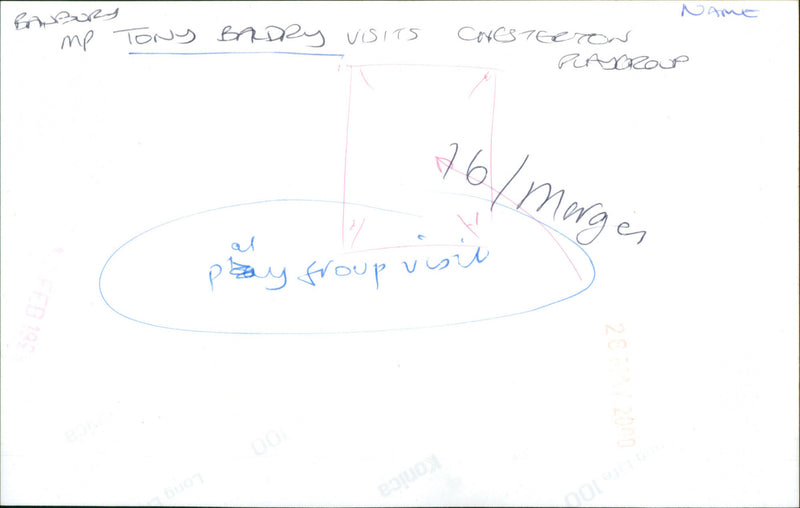 Tony Baldry MP - Vintage Photograph