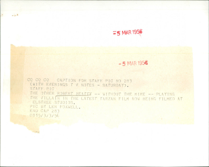 Robert Beatty - Vintage Photograph